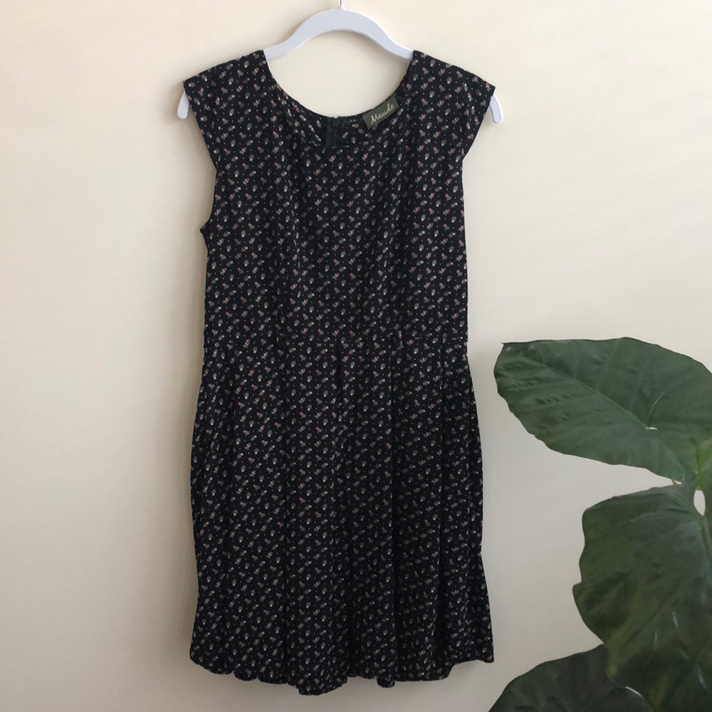 Maude floral pleated dress